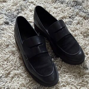 Cole Hann Black Penny Loafers
